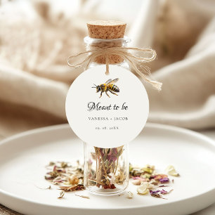 Elegant Meant to Bee Wedding Favor Favor Tags