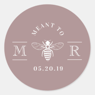 Meant to bee sticker, Honey favor stickers, Meant to bee labels, Custom  wedding stickers, Honey bee party, F16:18