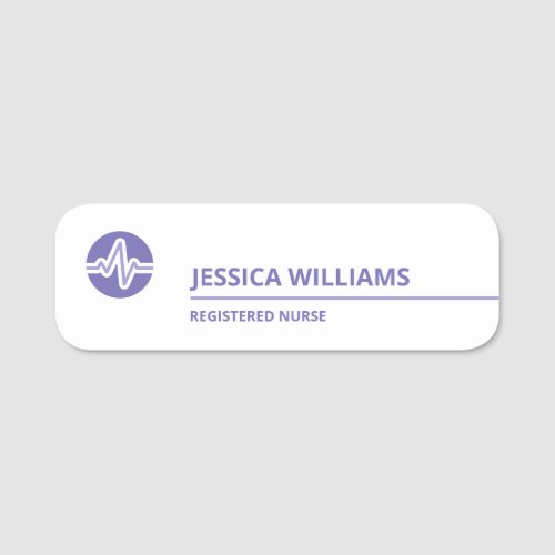 Elegant Medical Professional Name Tag