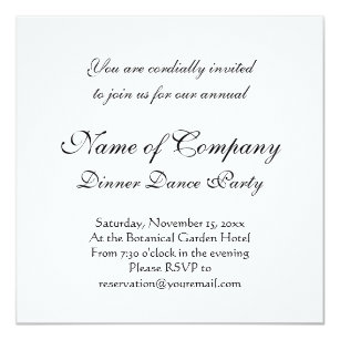 banquet invitations zazzle