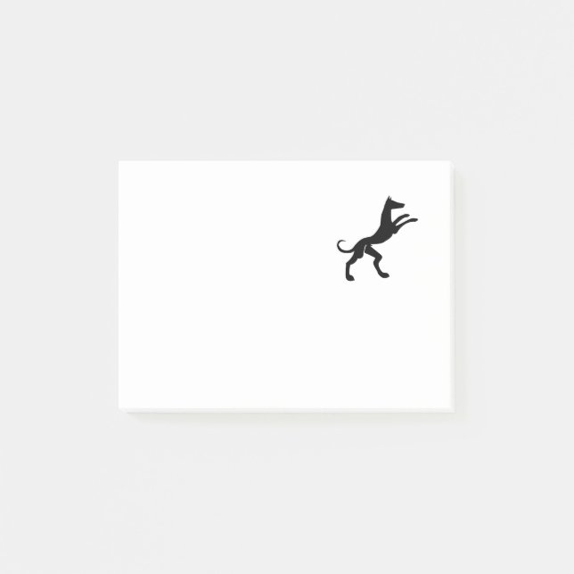 Elegant Medieval Hound Dog Post-it Notes (Front)