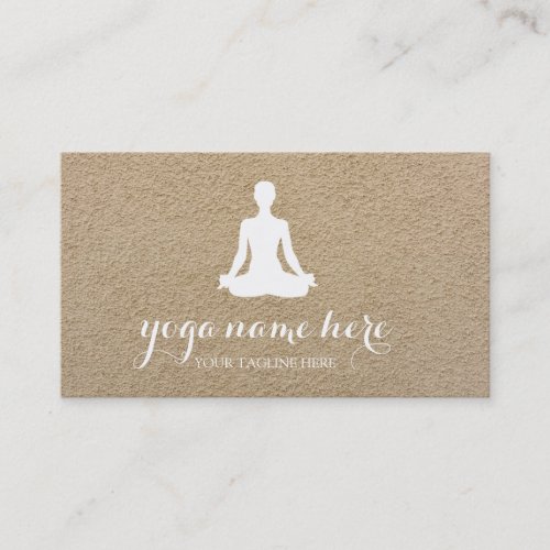 Elegant Meditation Om Logo Yoga Business Card