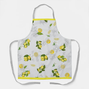 Elegant Mediterranean Lemon Apron