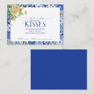 Elegant Mediterranean Lemon Bridal Shower Game Enclosure Card