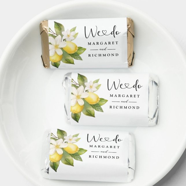 Elegant Mediterranean Lemon Wedding Sweet Favors (Creator Uploaded)