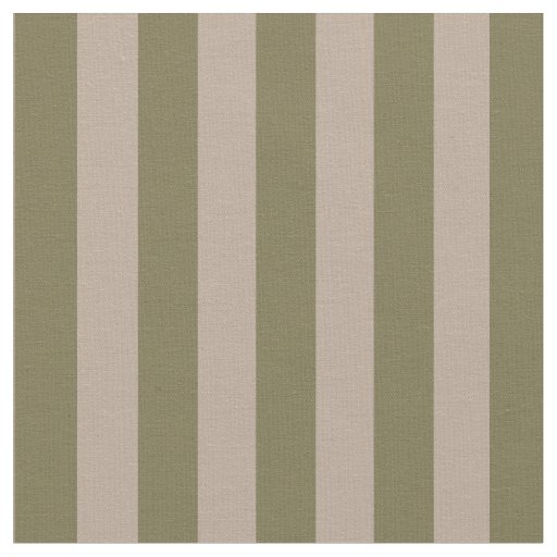 Elegant Mediterranean Olive Green Beige Stripes Fabric