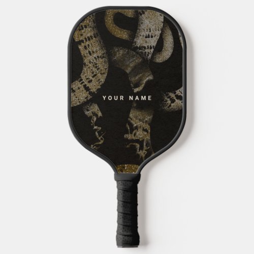 Elegant Medusa Snakes Luxury Art Pickleball Paddle