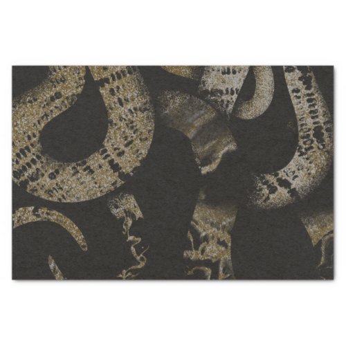 Elegant Medusa Snakes Luxury Art Tissue Paper