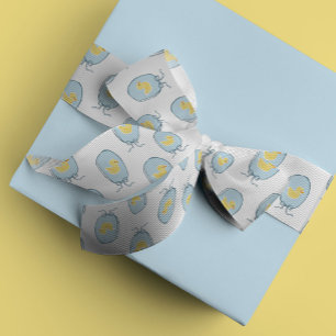 Elegant Meets Cute Rubber Ducky Oval Ribbon Frame