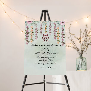 Elegant Mehendi Ceremony Sign