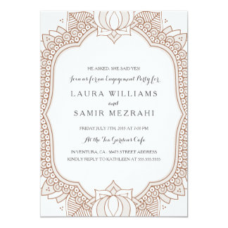 Custom Wedding Enement Party Invitation Cards Invitation With Image Happy Enement Ring And Flowers Theme