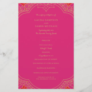 Elegant Mehndi Wedding Programs