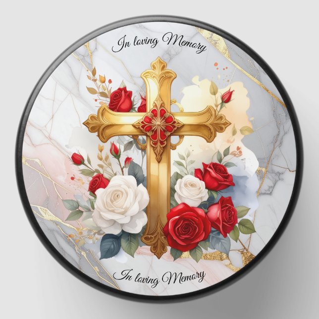 Elegant Memorial Candle – Funeral Gift Mini Candle Favors (Front)