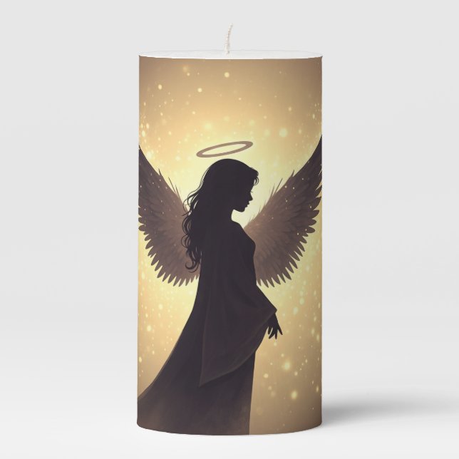 Elegant Memorial Candle – Personalized Remembrance (Front)