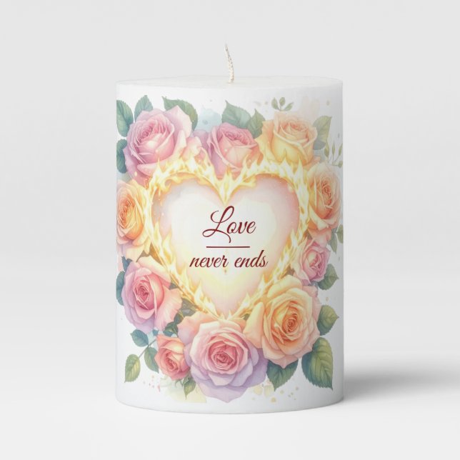 Elegant Memorial Candle – Personalized Remembrance (Front)