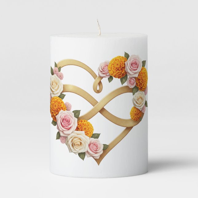 Elegant Memorial Candle – Personalized Remembrance (Front)