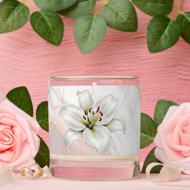 Elegant Memorial Candle – Personalized Remembrance (Wedding)
