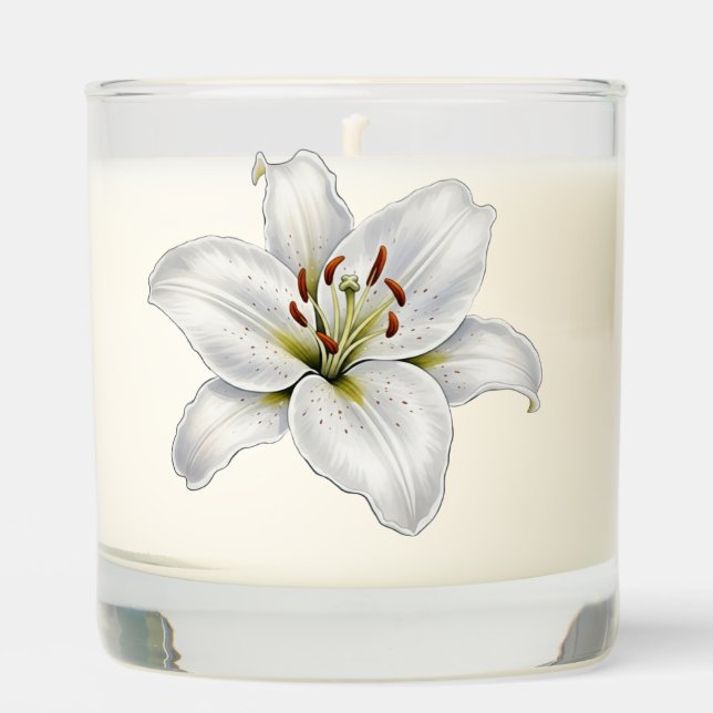Elegant Memorial Candle – Personalized Remembrance (Front)