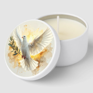 Elegant Memorial Candle – Personalized Remembrance Mini Candle Favors