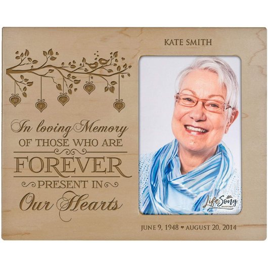 Elegant Memorial Day Engraved Picture Frame (Front)