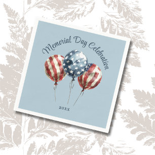 Elegant Memorial Day Party Napkins