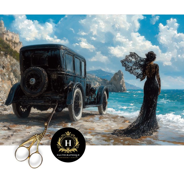 Elegant Memorial Funeral Carriage Decoupage Tissue Paper (Creator Uploaded)