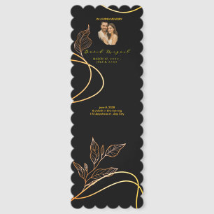 Elegant Memorial Keepsake Bookmark