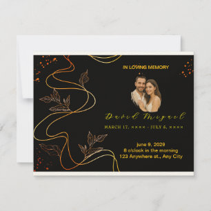 Elegant Memorial Keepsake - Minimalist Loving Card