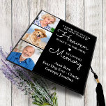 Elegant Memorial Personalized 3 Photo Keepsake Graduation Cap Topper<br><div class="desc">Honor your beloveds on graduation day with a custom photo collage memorial graduation cap topper. This unique memorial keepsake graduation cap is the perfect gift for yourself, family or friends to pay tribute to your loved one. Our memorial graduation cap topper feature 3 photos for you to honor 3 loved...</div>