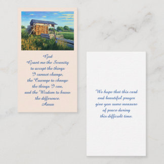 Elegant Memorial Remembrance Funeral Card
