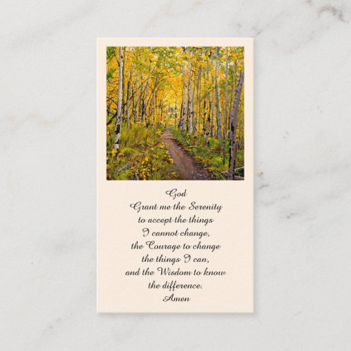 Elegant Memorial Service Card