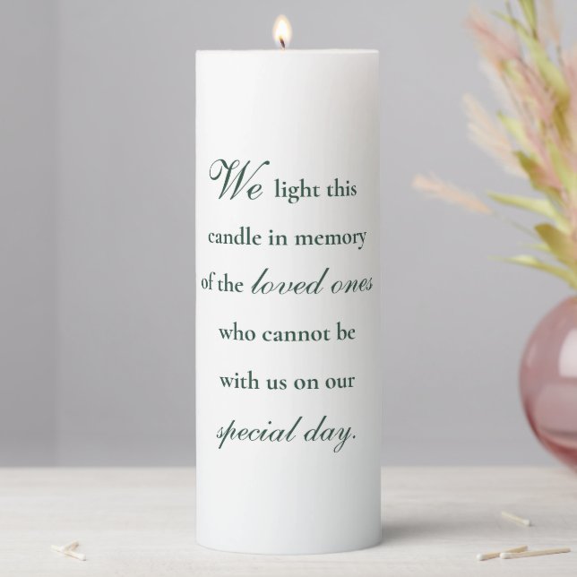 Elegant Memory Candle for Wedding or Event (In Situ)