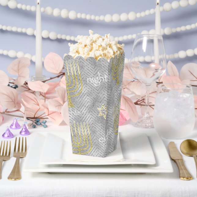 Elegant Menorahs Favor Boxes (Wedding)
