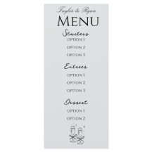 elegant menu