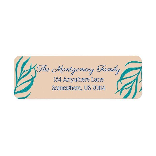 Elegant Mermaid Seaweed Kelp Label (Front)