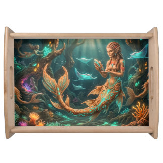 Elegant Mermaid Serving Tray