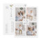 Elegant Merry & Bright 4 Photo Holiday Postcard