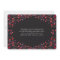 Elegant Merry Christmas Berries Back Photo White