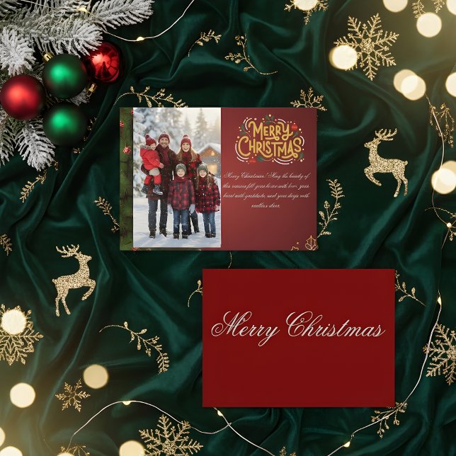 Elegant Merry Christmas Card 2026 | Holiday Greeti (Creator Uploaded)