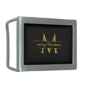 Elegant Merry Christmas Classic Metal Belt Buckle