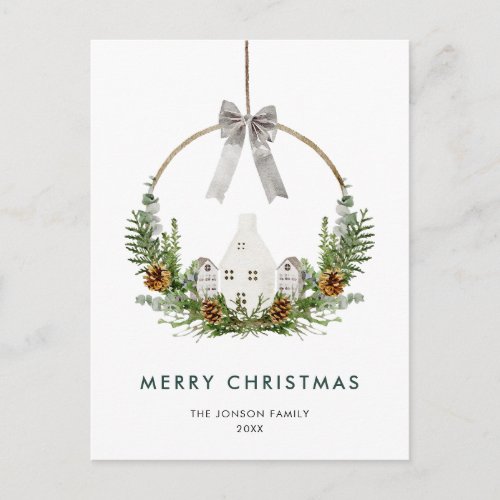 Elegant Merry Christmas Composition Company Postcard