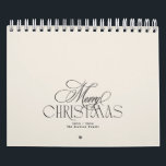 Elegant Merry Christmas Custom Photo 3 Month  Calendar<br><div class="desc">***this design is part of a christmas holiday collection*** _______________________ this design template is fully editable and customizable by you the customer - click personalize further button if you with to move, add, delete or make major changes to the design _______________________ *if you have any DESIGN questions or need more...</div>