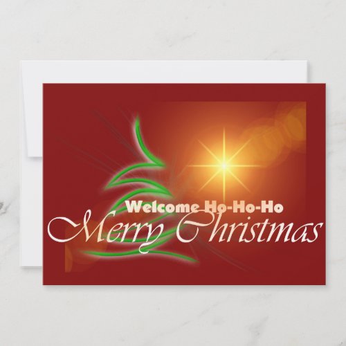Elegant Merry Christmas Holiday Card