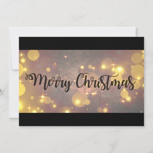 Elegant Merry Christmas Holiday Card