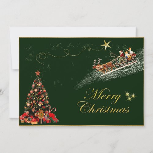 Elegant Merry Christmas Holiday Card