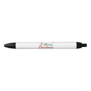 Elegant Merry Christmas Tree Holiday Design Pen