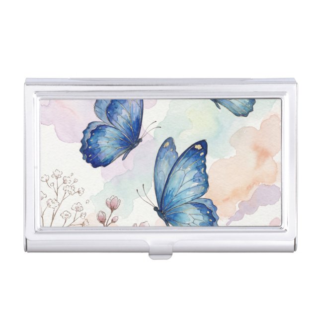 Elegant Metal Business Card Holder – Minimalist  (Front)
