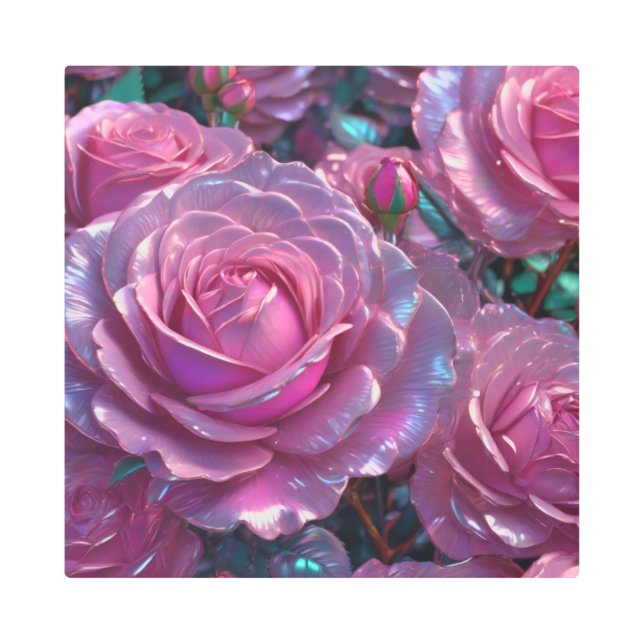 Elegant Metal Wall Art (Front)