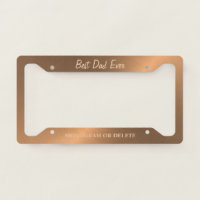 Elegant Metallic Bronze Dad Monogram Custom
