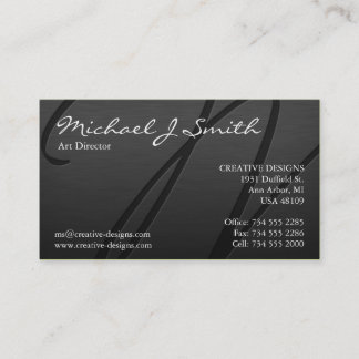 Elegant Metallic Business Card